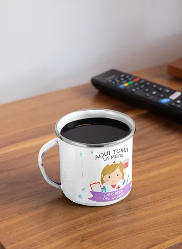 Taza Enlozada Entre Turnos Y Tés - Enfermero