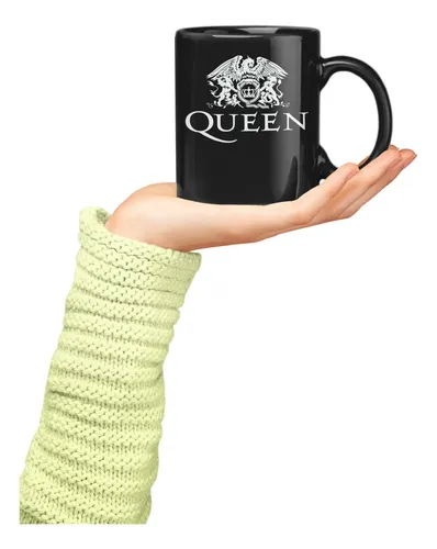 Taza Mágica Fredy Mercury Bandas De Rock 02 Negro Fredy Mercury
