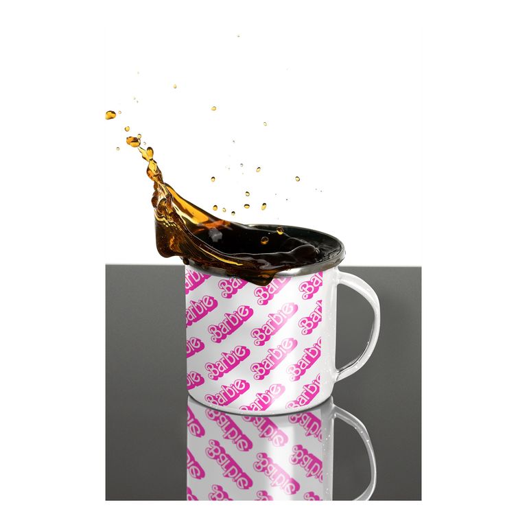 Taza Enlozada Vive un Día Rosa con Barbie