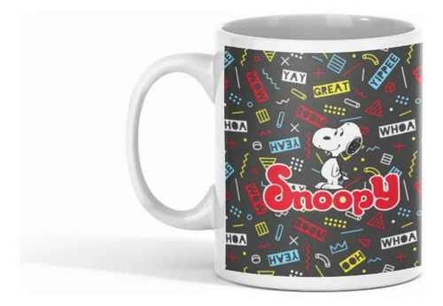 Taza Snoopy Y Woodstock - Para Amantes De Peanuts Blanco