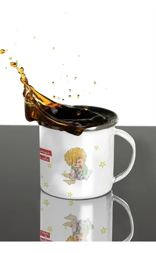 Taza Enlozada Estrellas Y Sueños Con El Principito Blanco Regalo Estrellas Y