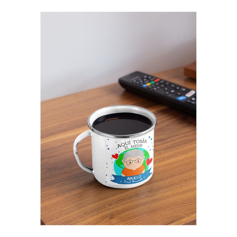 Taza Enlozada Mejor Abuelo del Mundo - Historias y Hazañas