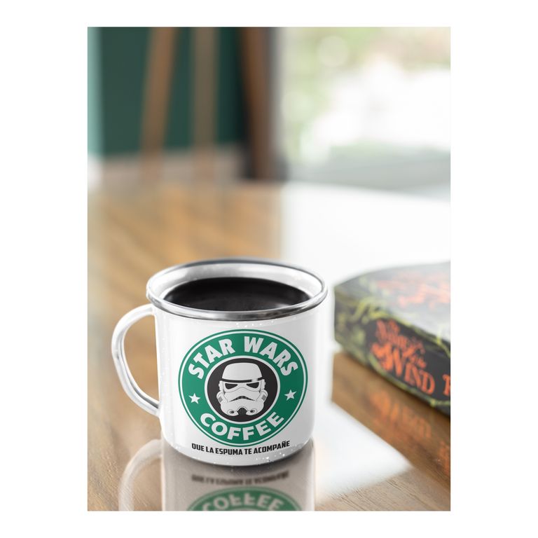 Taza Enlozada Viaje Estelar con Star Wars