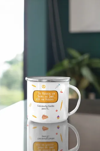 Taza Enlozada Creatividad Y Café - Día De Repostero Blanco Profesión Regalo Día