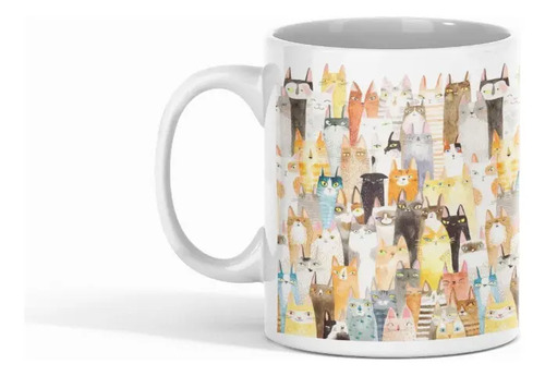 Taza Gatos Frida - Arte Y Misterio Blanco