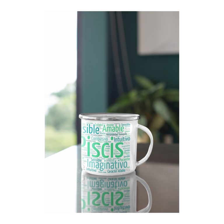 Taza Enlozada Piscis - Sueños y Sensibilidad