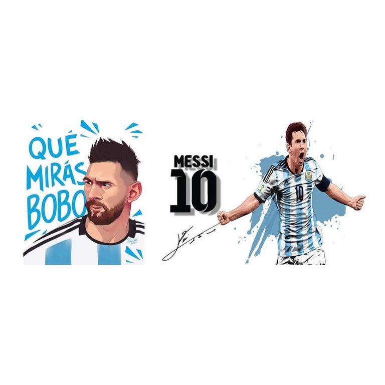 Taza Enlozada Lionel Messi - El Arte del Fútbol