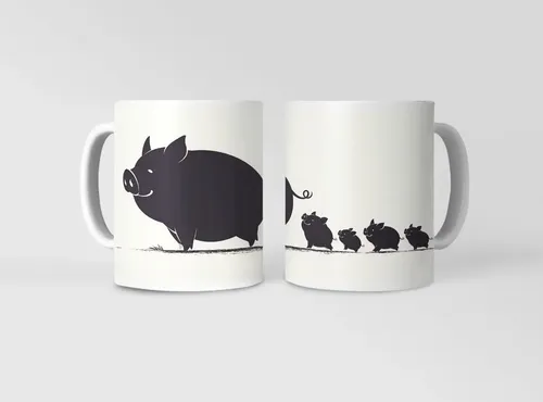 Taza Jabalíes Curiosos ¡explora El Mundo Animal! Blanco