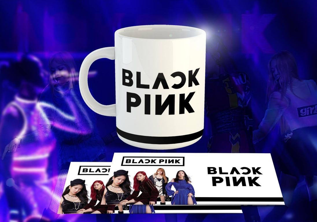 Taza Ceramica 11oz K-Pop Insp Blackpink Tipografia