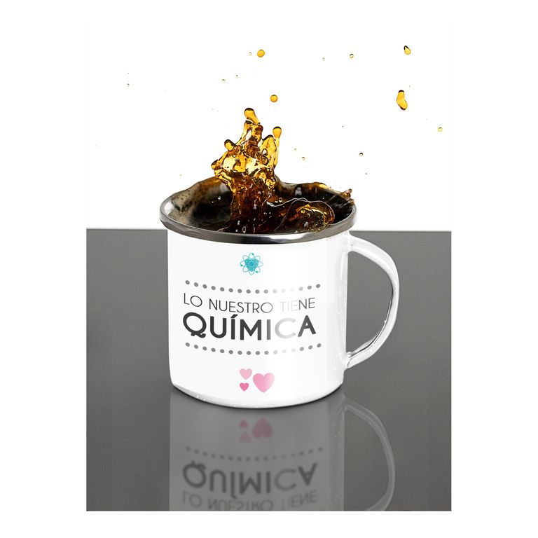 Taza Enlozada Enlaces Fuertes - Amor y Ciencia