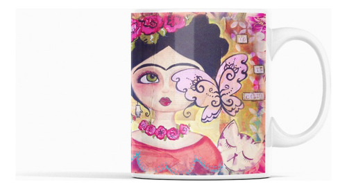 Taza Frida Kahlo - 'yo Te Cielo' Revelado Blanco