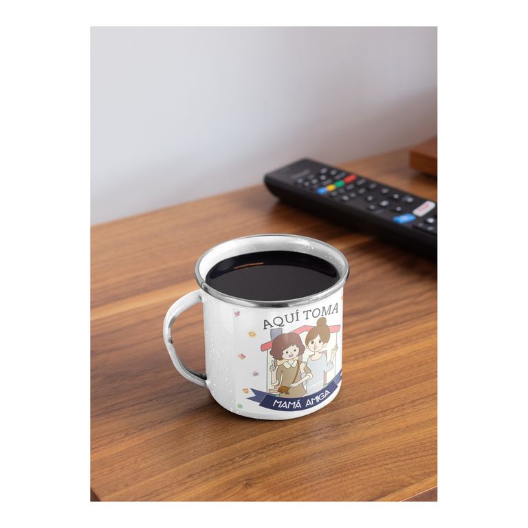 Taza Enlozada Mamá Amiga - Amor Incondicional