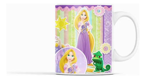 Taza Aventuras De Rapunzel Descubiertas Blanco