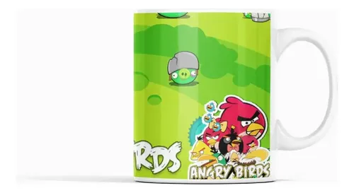 Taza Angry Birds - Catapulta De Colores Blanco