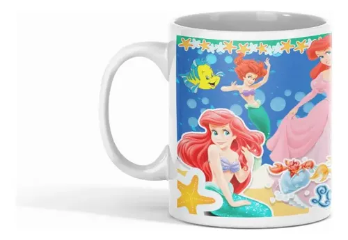 Taza Descubre Atlántica Con Ariel La Sirenita Blanco