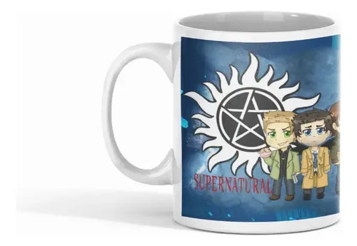 Taza Supernatural - Misterios Del Más Allá Blanco