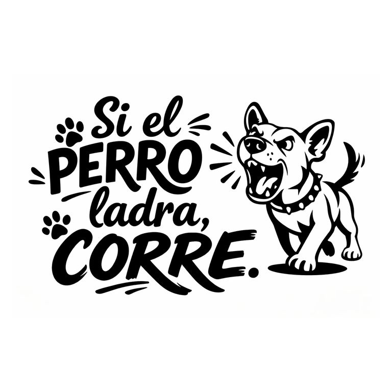 Choapino Entrada 40x60 cm Fibra de Coco - Si el Perro Ladra Corre