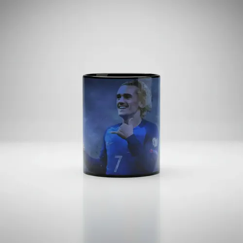 Taza Magica Antonie Griezmann Estrellas Del Futbol Negro Antonie Griezmann