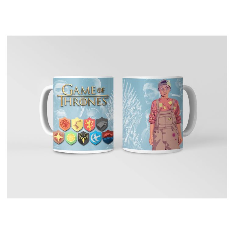 Taza Juego de Tronos - Tronos que Cambian con Arya Stark
