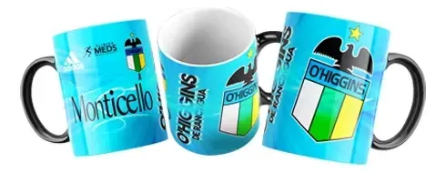 Taza Mágica Club De Deportes O´higgins - Futbol Chileno Negro Fútbol