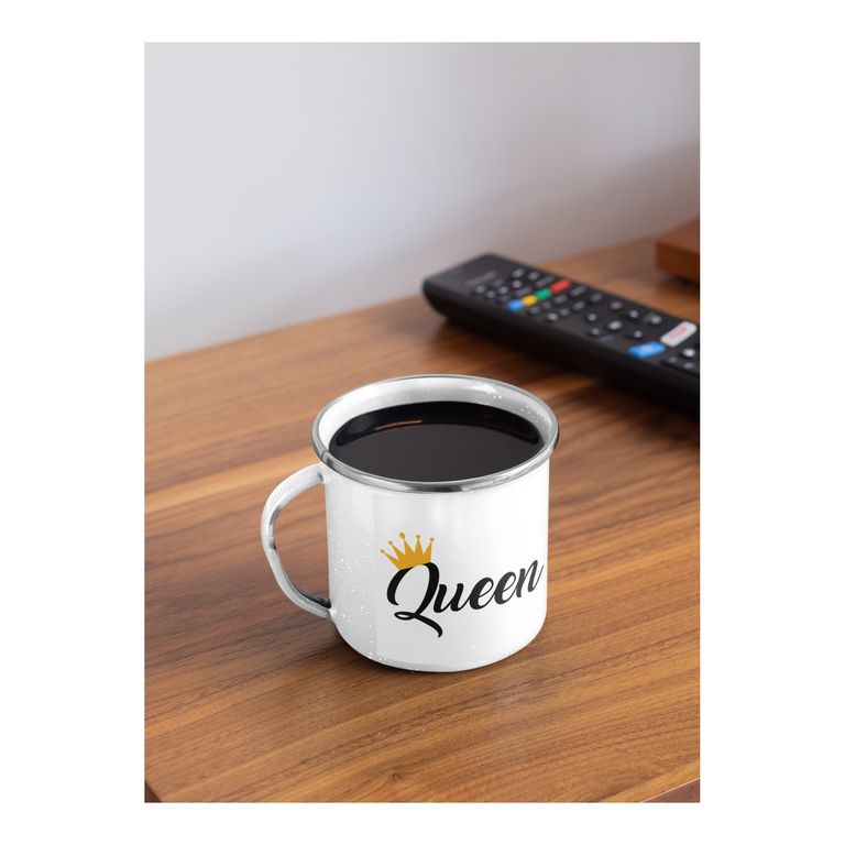 Taza Enlozada Queen - Elegancia Real