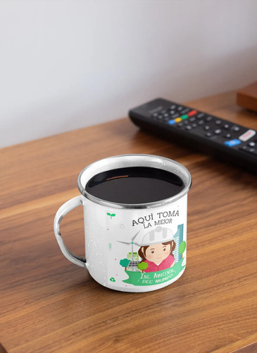 Taza Enlozada Ing. Ambiental - Sostenibilidad Y Sorbos