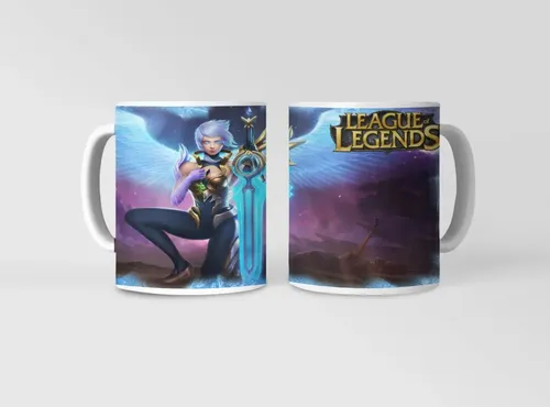 Taza League Of Legends - Batallas De Héroes Blanco