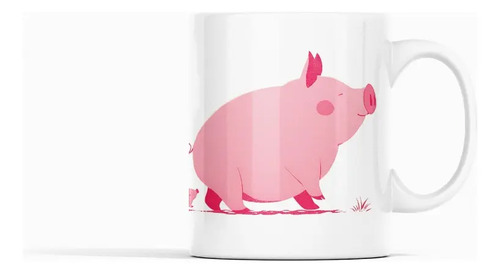 Taza Jabalíes Rosados ¡ternura En Cada Sorbo! Blanco