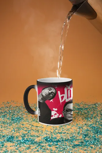 Taza Mágica De Blink 182 - Bandas De Rock Negro Blink 182