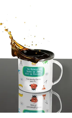 Taza Enlozada Café Y Coordenadas - Día De Topógrafo
