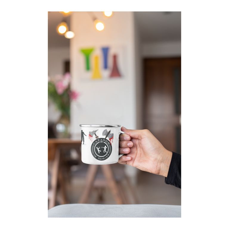 Taza Enlozada Supervivencia Zombie - Cazador de No Muertos