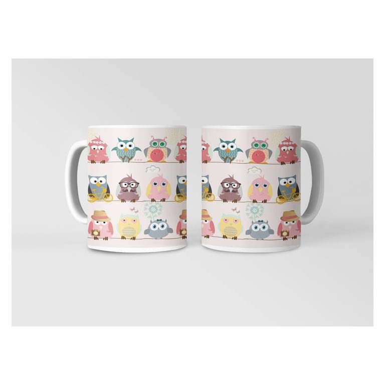 Taza Búhos Mandala - Patrones que Despiertan