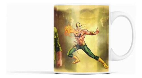Taza Iron Fist - Puño De Poder Blanco