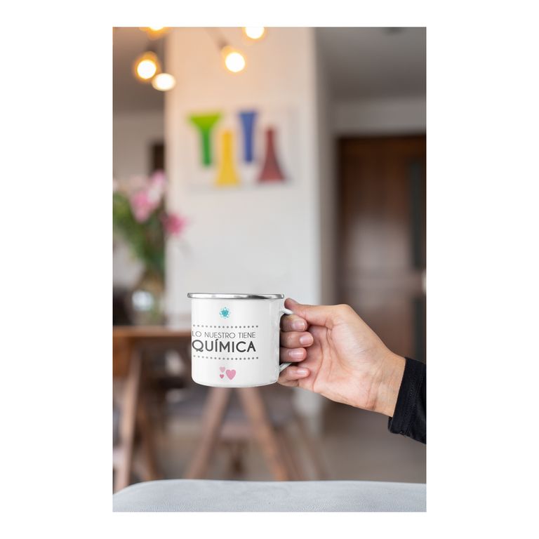 Taza Enlozada Enlaces Fuertes - Amor y Ciencia