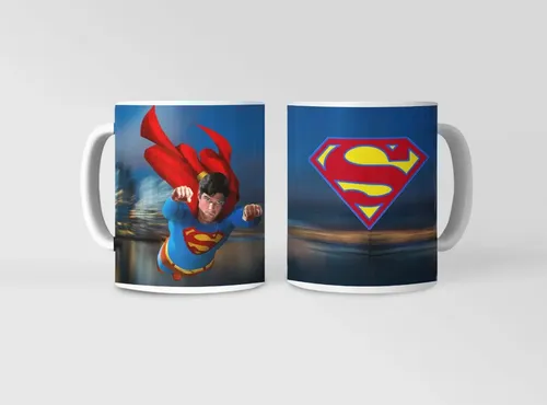 Taza Poderes De Krypton Superman Blanco