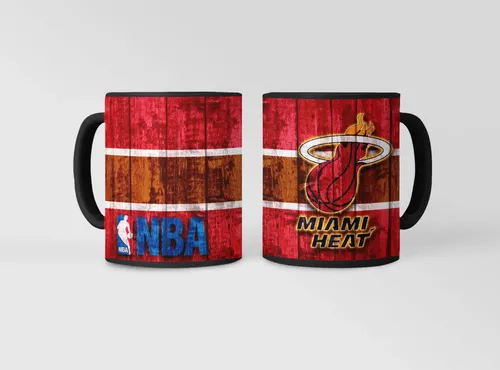Taza Mágica Miami Heat - Nba Negro Nba