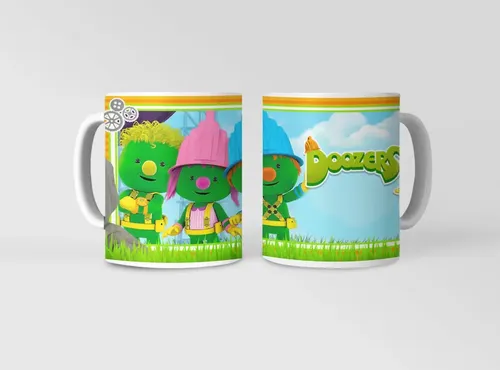 Taza Doozers - Para Fans De Los Constructores Blanco