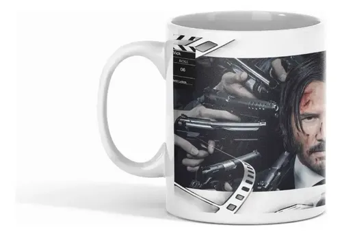 Taza John Wickel Asesino Aparece Con Calor Blanco