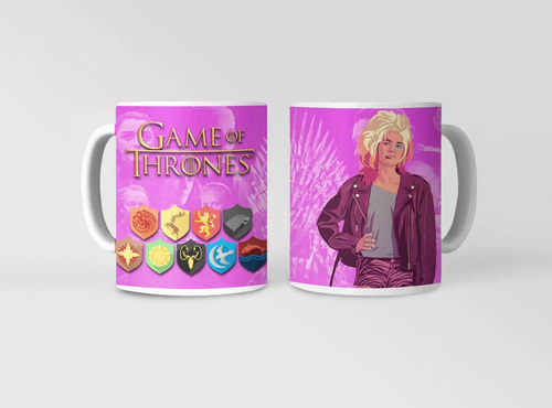 Taza Juego De Tronos - Tronos Con Sarci Lannister Blanco