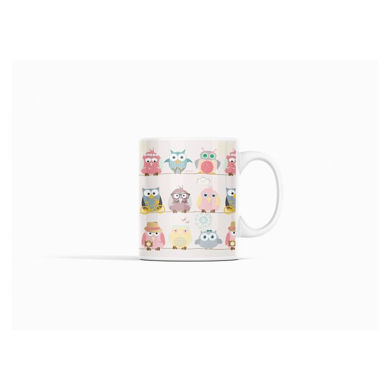 Taza Búhos Mandala - Patrones que Despiertan