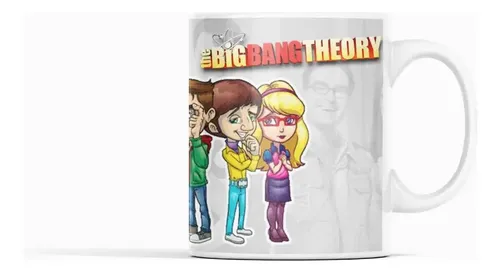 Taza Partículas Y Risas - Big Bang Blanco