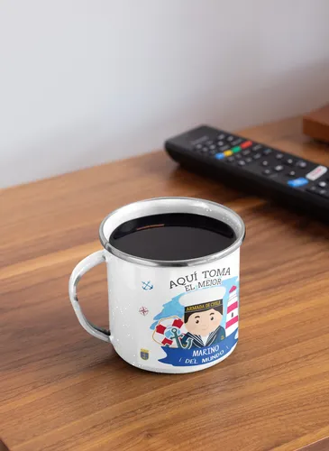 Taza Enlozada Orgullo Marino - Valor Y Vigor En Alta Mar