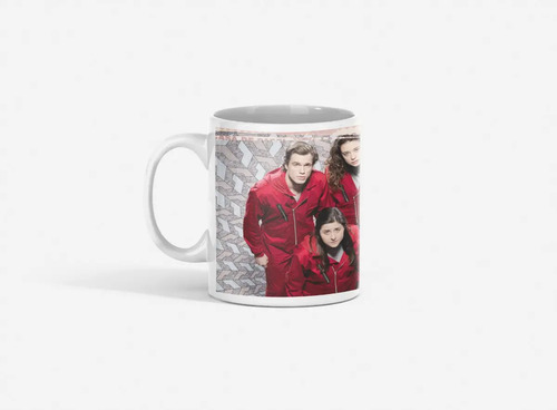 Taza Máscaras Y Robos - Calor Y Misterio Blanco