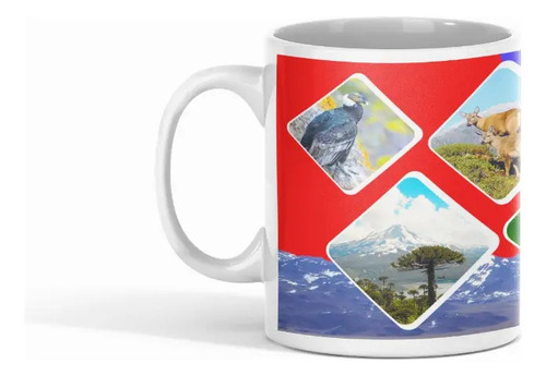 Taza Naturaleza Chilena - De Copihue A Cordillera Blanco