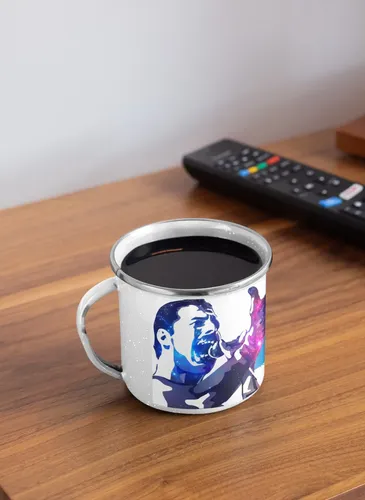 Taza Enlozada Freddy Mercury - Espíritu De Queen Blanco Espíritu De Queen