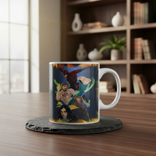 Taza The Defenders - Héroes De La Ciudad Blanco