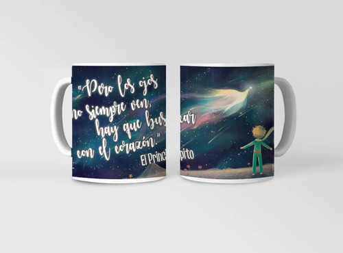 Taza El Principito - Estrellas Y Sueños Blanco
