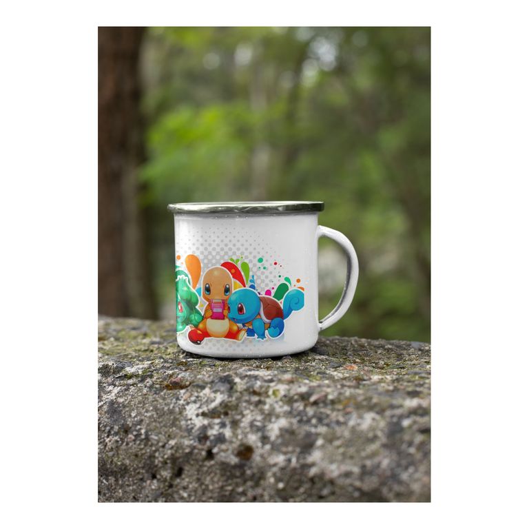 Taza Enlozada Pokémon - Captura y Entrenamiento