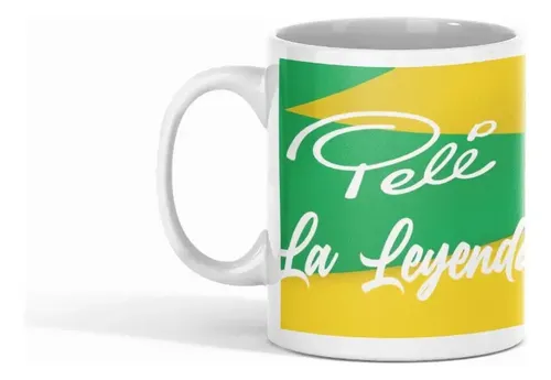 Taza Pelé - Tributo Al Rey Del Fútbol Blanco
