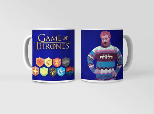Taza Juego De Tronos - Tronos Con Tormund Blanco